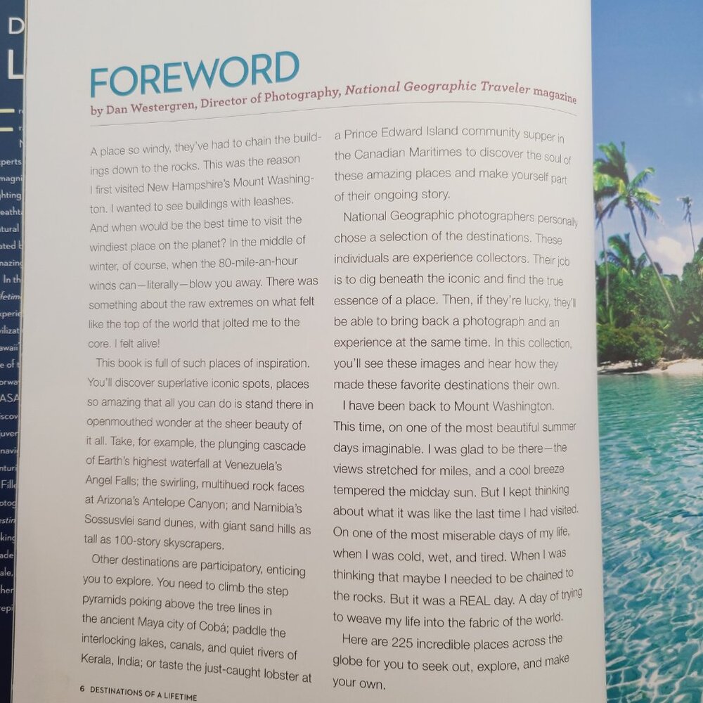 National Geographic - Destinations of a Lifetime Hardcover Book | Travel Photos - Picture 7 of 16